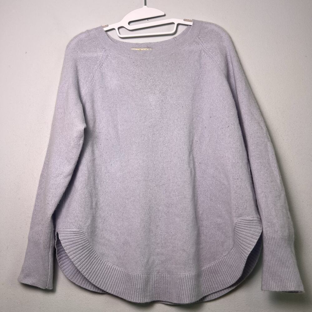 Belle France Women's 2-ply 100% Cashmere Crew Neck Sweater Sz M Quite Luxury